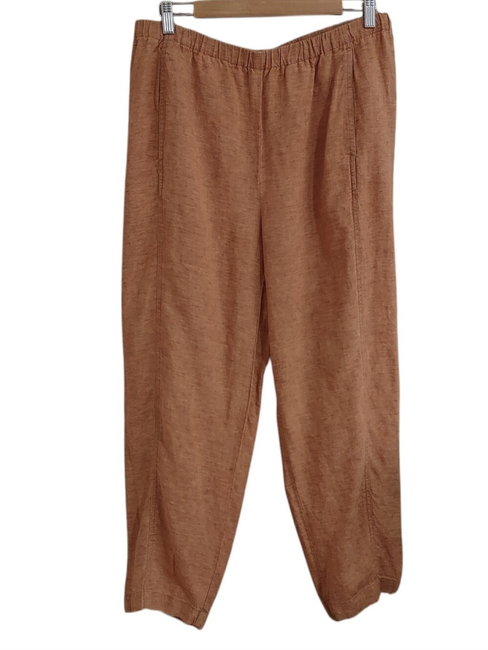 Eileen Fisher Washed Organic Linen Delave Lantern Pant